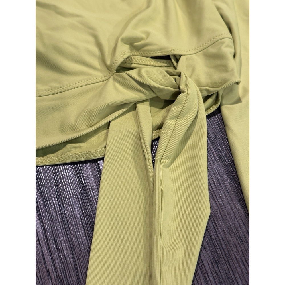 Calia By Carrie Underwood Crop Open Back front tie Yoga Top Long Sleeve Med - Picture 2 of 7